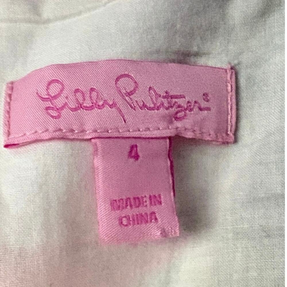 Lilly Pulitzer Brighton Halter Dress Floral Crochet Neck Women’s Size 4 Resort - Picture 6 of 8